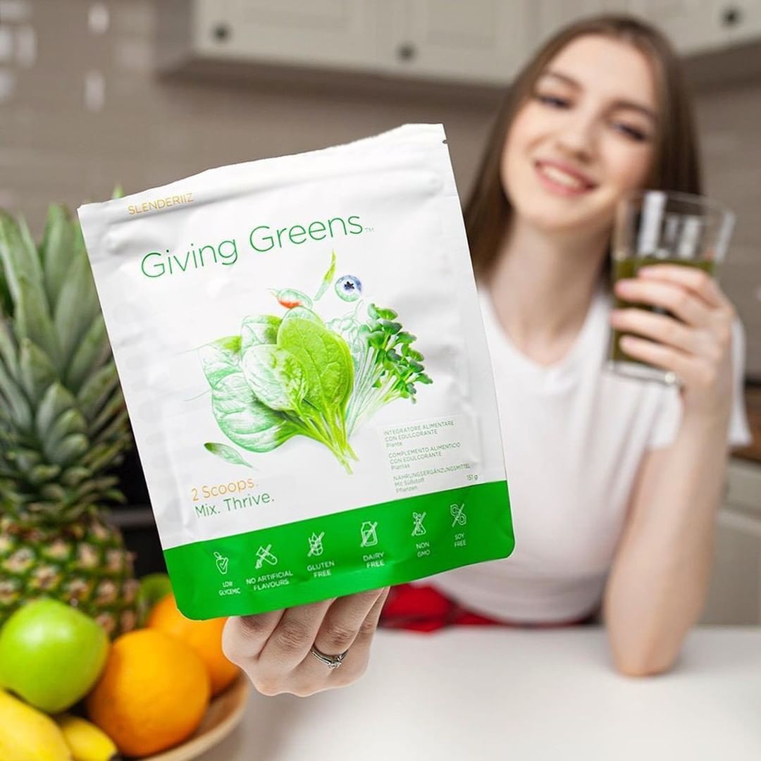 Slenderiiz Giving Greens – Daily Superfood Veggie Blend with