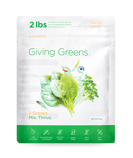 Slenderiiz Giving Greens – Daily Superfood Veggie Blend with