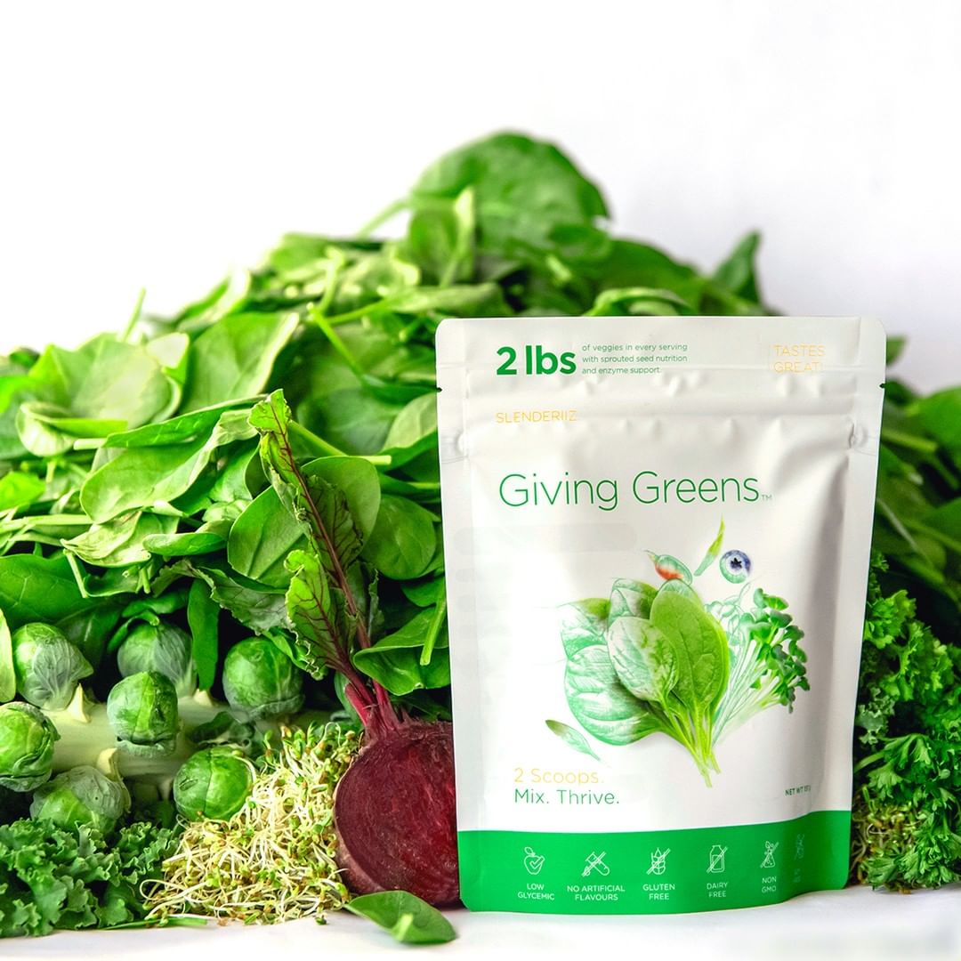 Slenderiiz Giving Greens – Daily Superfood Veggie Blend with
